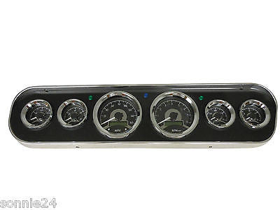 1965 1966 Ford Mustang Billet Dash Gauges Instruments Dakota Digital black  vhx